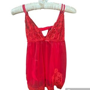 Fredricks of Hollywood Nightie Red Size Large